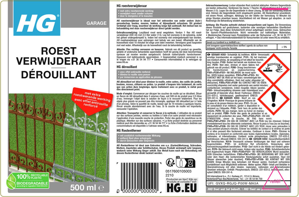 Roestverwijderaar gel | Snelle en betrouwbare verwijdering van