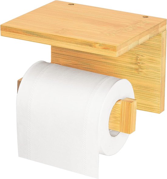 Porte-Papier Toilette - Support Papier Rouleau Toilette Noir Porte Papier  Toilette avec étagères Spacieuses, Derouleur Papier Toilette Mural pour Porte  Papier WC adhésif et monté à vis