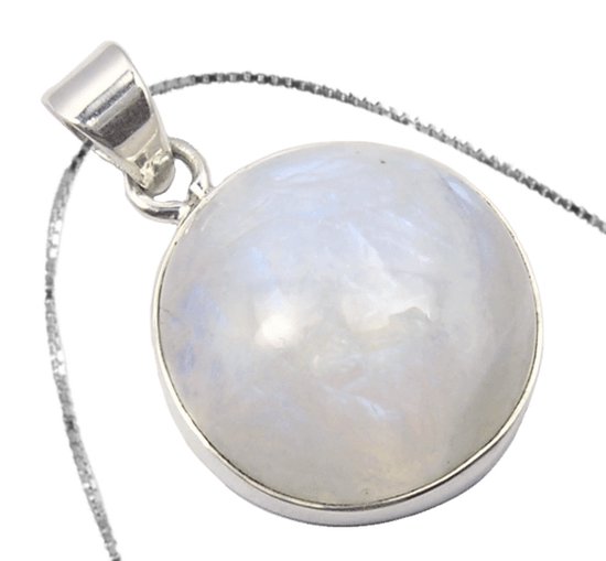 Bijoux nature - Collier pierre de lune en argent sterling 925 - Bijoux de luxe en pierres précieuses - fait main
