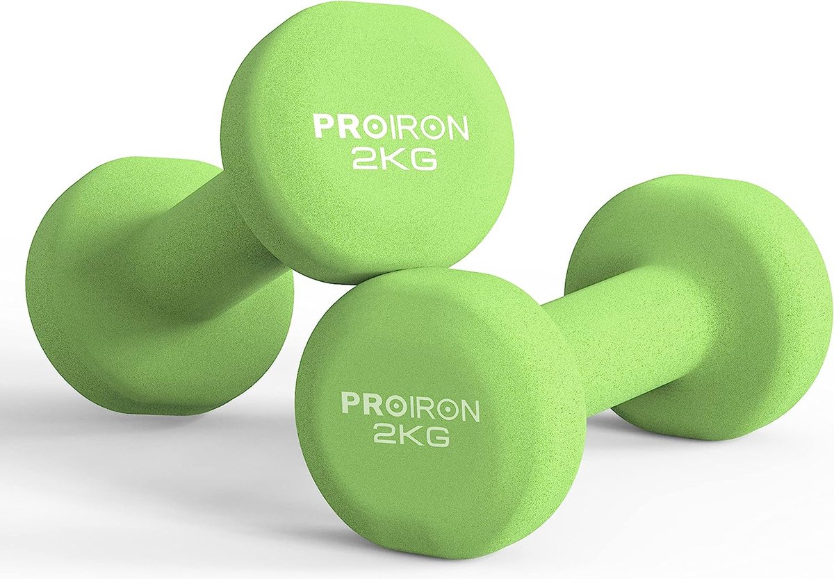 PROIRON Neopreen Dumbbellset - 2 x 2 kg