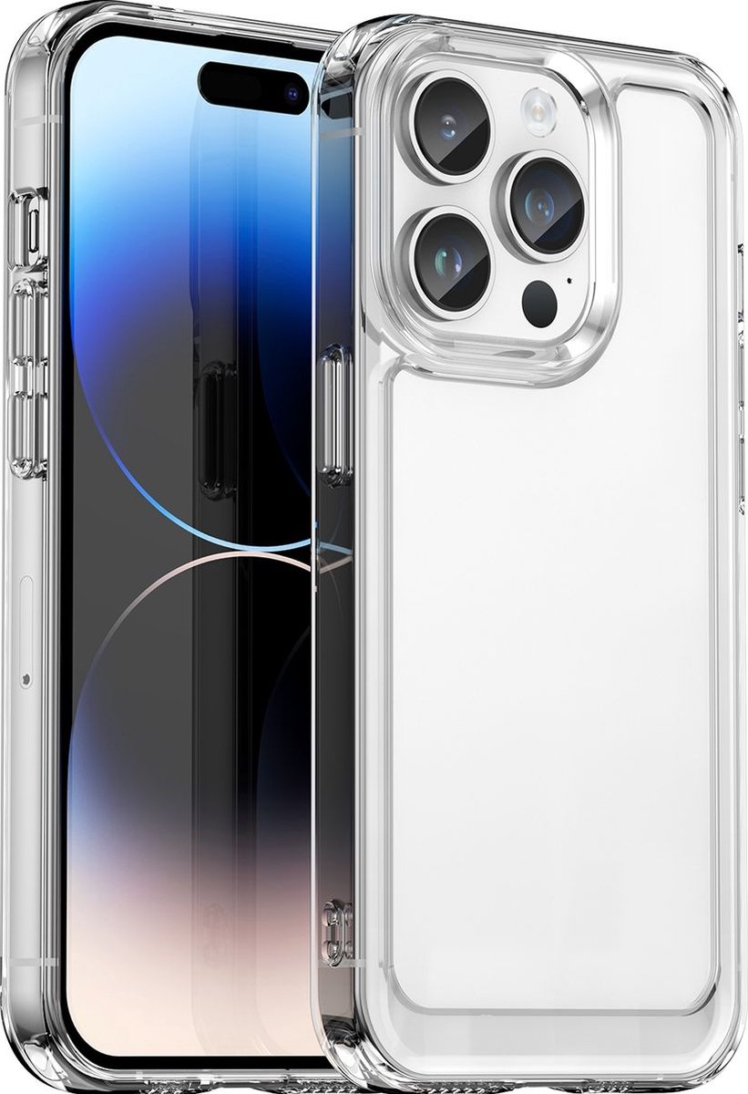 Mobigear Doorzichtig Hoesje geschikt voor Apple iPhone 15 Pro Telefoonhoesje Flexibel TPU | Mobigear Crystal Backcover | Doorzichtig Telefoonhoesje iPhone 15 Pro | iPhone 15 Pro Case | Back Cover - Transparant