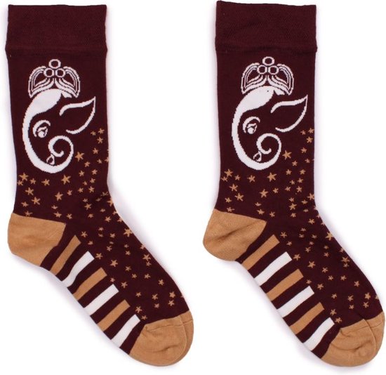 Hop Hare - Bamboe sokken - Vrolijke sokken - Grappige sokken - Ganesha - Happy Socks - Unisex - maat 36-40