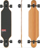 Suotu Skateboard - Longboard - 102,5x23x57,5 cm - ABEC-9 - 95A - absorption des chocs - Garçons - Filles - Skateboards Adultes