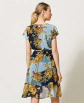 Twinset Georgette jurk met print Multicolour L