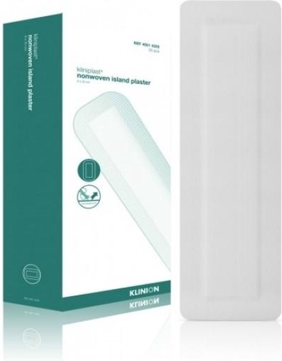 Goedkoopste Kliniplast Island waterdichte eilandpleister 9x30cm Klinion - XL pleister - Waterdicht