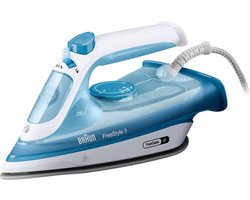 Braun FreeStyle 3 FI 3144 BL - Stoomstrijkijzer - 2400 W vermogen - SuperCeramic zoolplaat - Waterreservoir 270 ml - Constante stoom 45 g/min