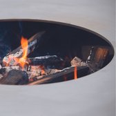RedFire – Orion – Zwart - Staal – Vuurschaal – Fire Pit – Stevig staal – Diameter 80cm - Industrieel – Terrasverwarming – Sfeerhaard – BBQ - Grill