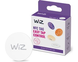 WiZ NFC tags - 4 stuks - Automatiseer je Slimme Verlichting Eenvoudig - Wi-Fi