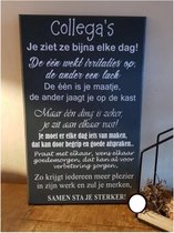 Tekstbord Collega's