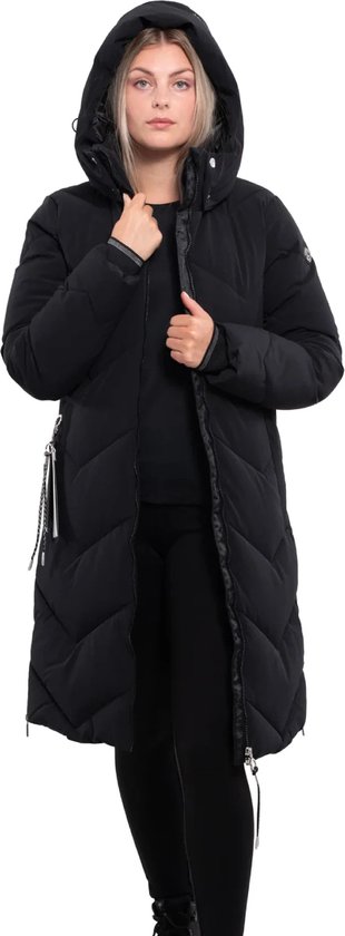 Luhta Hellesby Coat Black - Veste d'hiver pour femme - Parka - Zwart - 44 |  bol