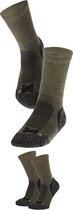 Xtreme - Chaussettes de randonnée - Laine mérinos - Multi vert - 45/47 - 2 paires - Chaussettes de marche
