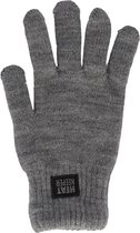 Heatkeeper - Gebreide thermo handschoenen heren - Medium Grijs- S/M - 1-Paar - Handschoenen heren winter