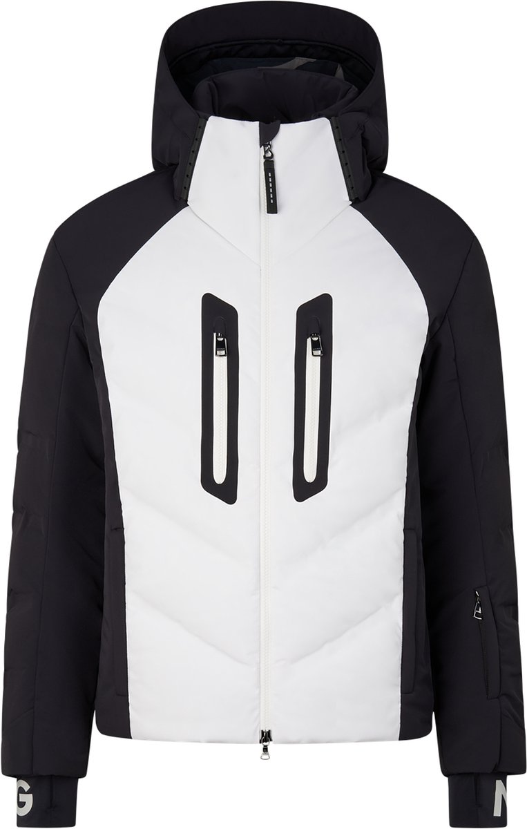 Bogner Felias-D Ski Jacket Black - Wintersportjas Voor Heren - 4-way Stretch - Zwart/Wit - 54