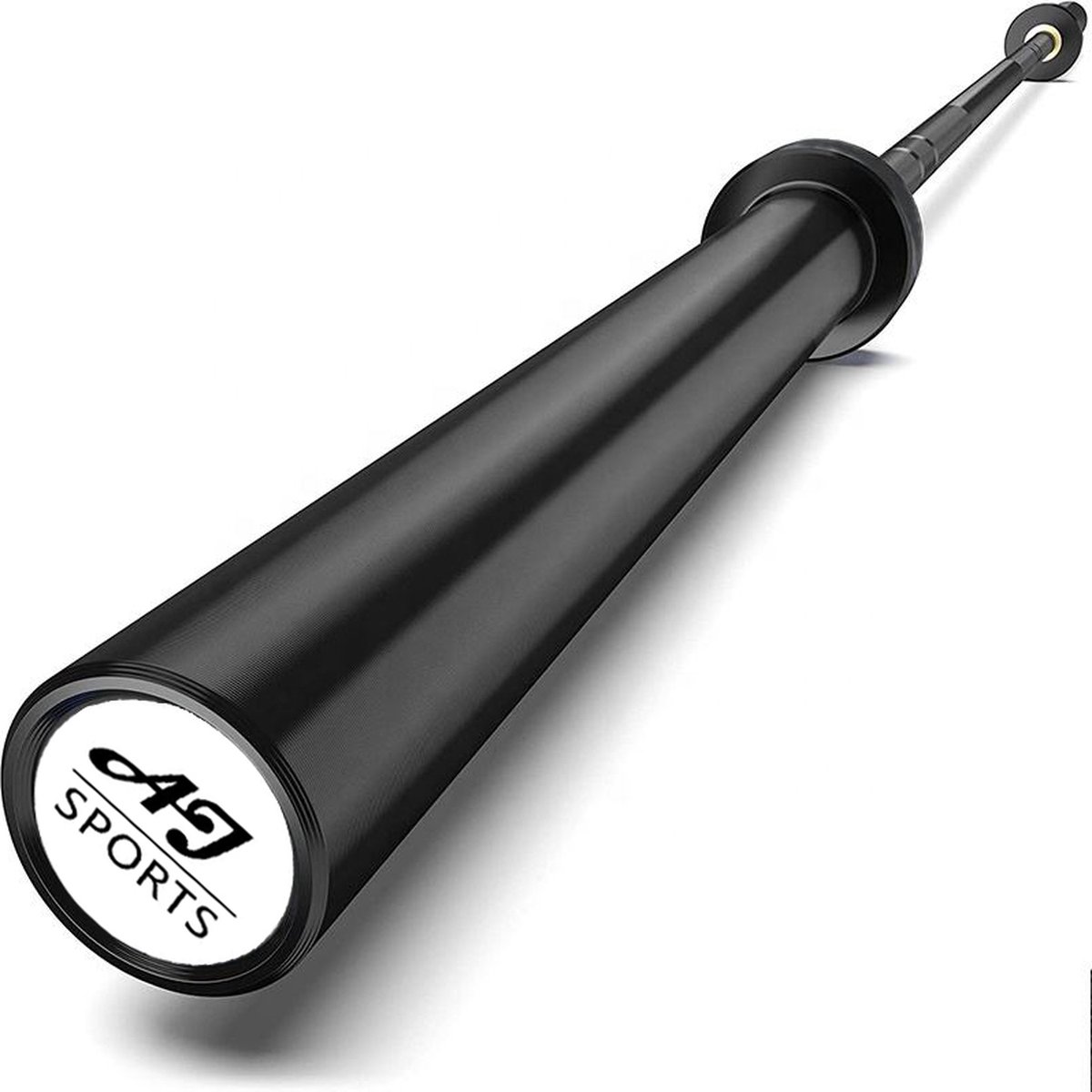 AJ-Sports Olympische Halterstang 220cm - Halterstang 50mm - Inclusief 2 GRATIS barbell collars - Halterbank - Gewichten - Krachtstation - Halters - Barbell - Squat rack - Fitness