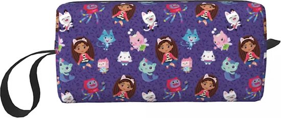 Set Letto Gabby's Dollhouse 2 Pezzi, Copripiumino Reversibile 140x200 Cm E Federa 70x90 Cm, 100% Cotone, Certificato Oeko-Tex, Per Bambini