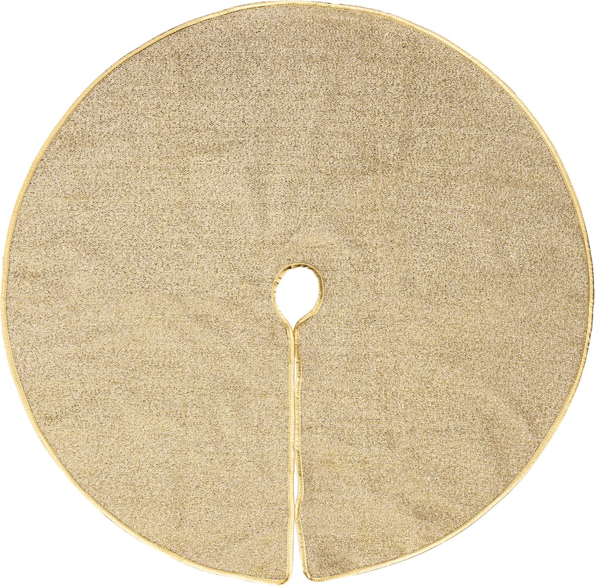 Feeric christmas kerstboomrok/kerstboomkleed - 90 cm - goud -polyester