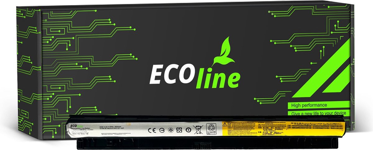 EcoLine - L12M4E01 Batterij Geschikt voor de Lenovo G50 G50-30 G50-45 G50-70 G70 G500s G505s Z710 / 14.4V 4400mAh.