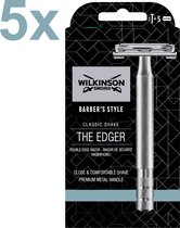 5x Wilkinson Sword - The Edger - Barber's Style - Classic - Système de Rasage + 5 Lames de rasoir - Édition Spéciale