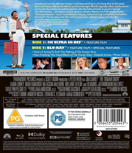 Movie The Truman Show Subtitles The Truman Show HMV Store