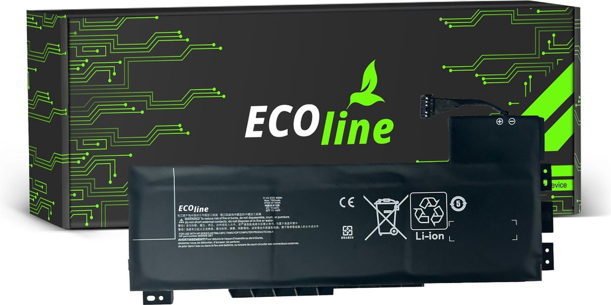 EcoLine - VV09XL Batterij Geschikt voor de HP ZBook 15 G3 G4 / 11.4V 7700mAh.