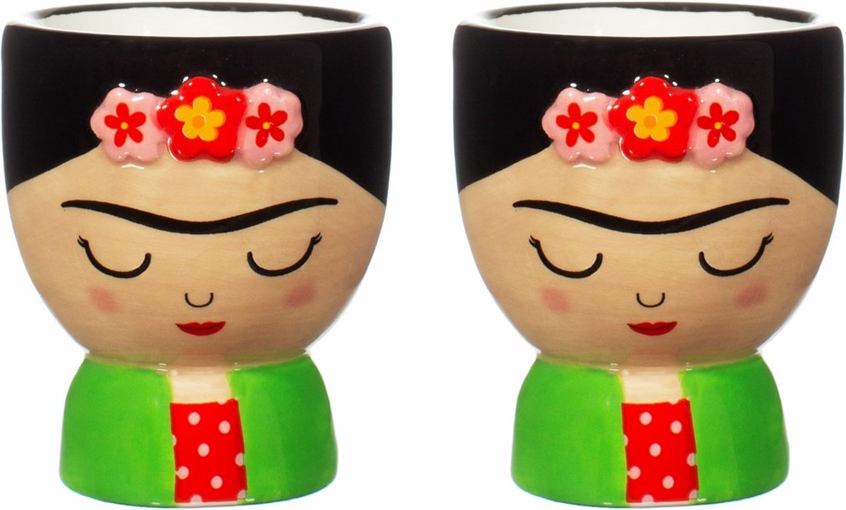 Sass & Belle - Frida Kahlo - Eierdopjes - Set van 2