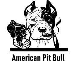 Auto Raam Sticker Hond Americaanse Pit Bull Deur Bewaking Sticker American Pit Bull Muur Sticker Decoratie Grappig Funny