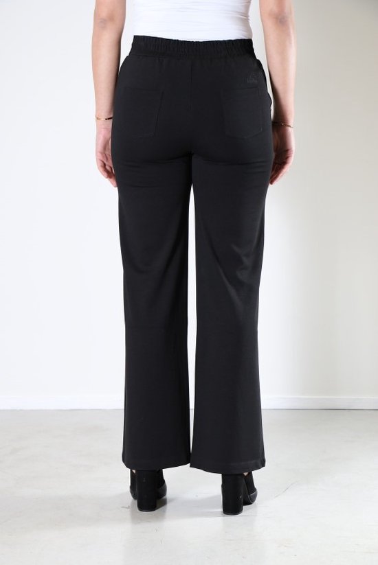 New Star dames broek - broek wijd model dames - Dorian - zwart - lengte 32 - maat 36