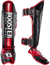 Booster Fight Gear - Scheenbeschermer - V3 - Rood|Maat S
