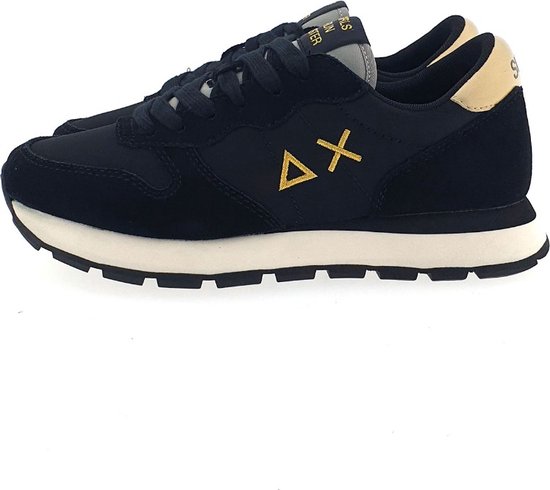SUN68 Ally Gold Silver sneakers cognac