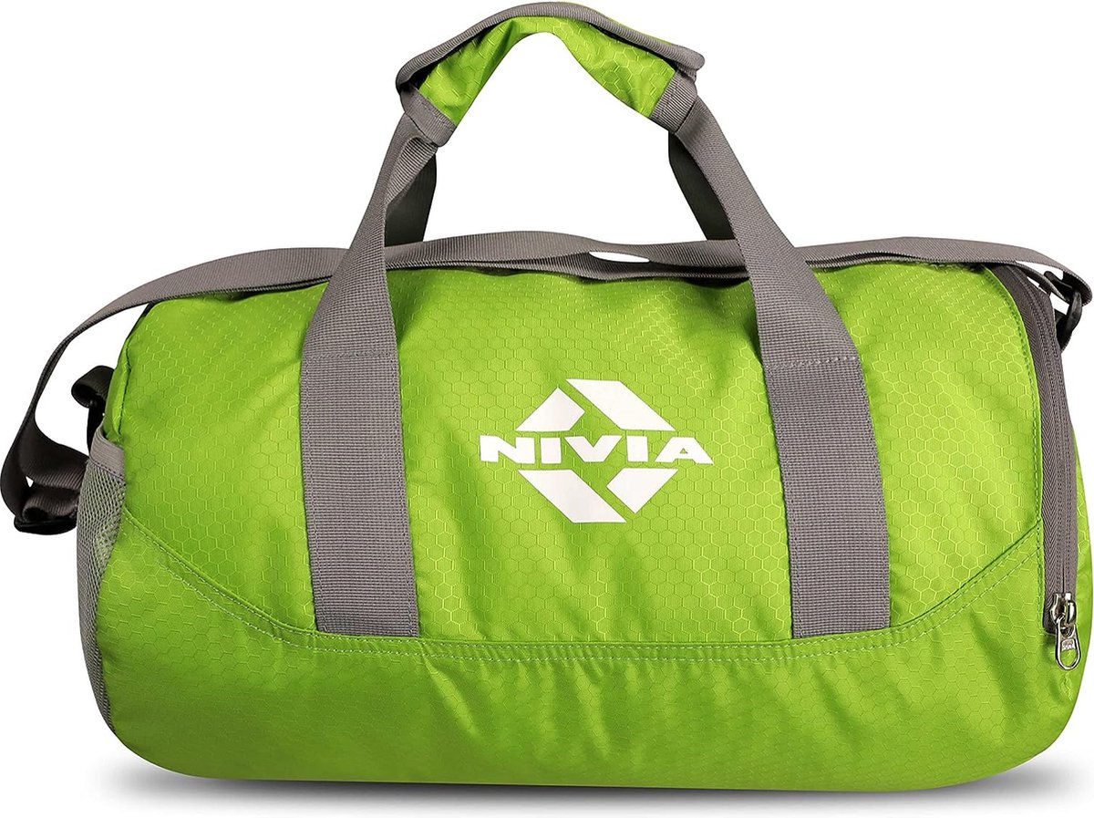 NIVIA Beast Gym Bag-4 for Unisex ( Green ) Shoulder Bag for Mens & Womens | Separate Shoe Compartment | Carry Gym Accessories | Fitness Bag | Sports & Travel Bag | Sports Set