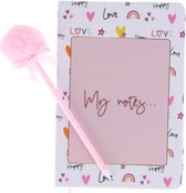 Happy Love Notebook Met PomPom Pen