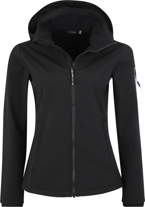 Veste Softshell Cmp Femme Polyester/Elasthanne Zwart Taille 42