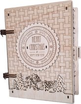 Bypaan herbruikbaar, houten adventskalender boek [kerst] - [kalender] - [feestdagen]