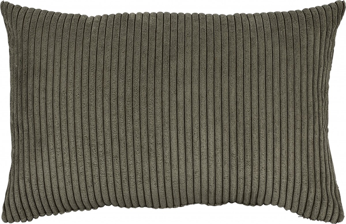 Sierkussen Ribbels - Polyester - Groen - 35 x 55 x 0 cm (BxHxD)