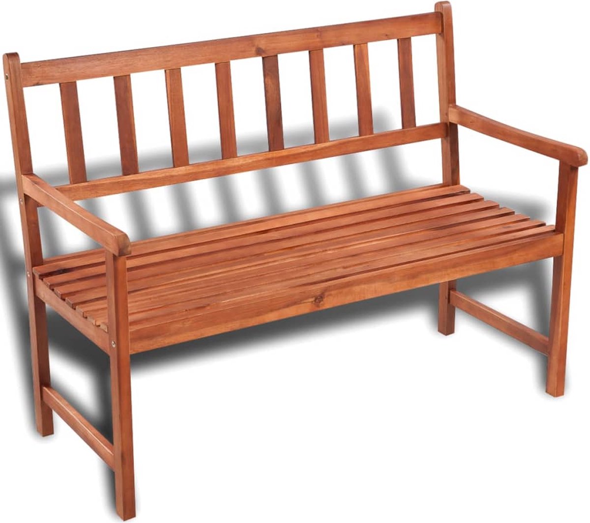 The Living Store Tuinbank - Acaciahout - 120 x (50-58) x 90 cm - Rustieke charme