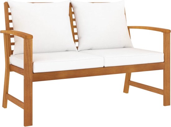 Banc de jardin 120 cm 2 places en acacia et corde