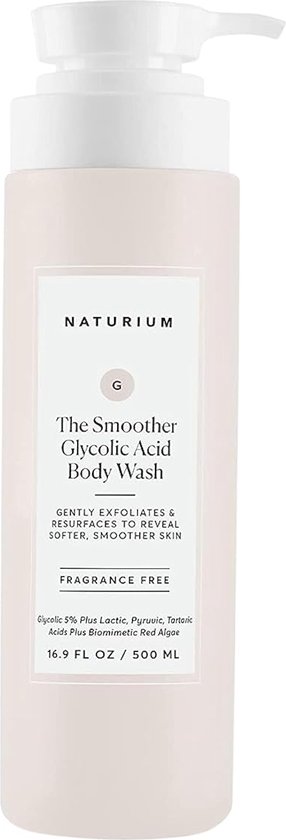 Naturium The Smoother Glycolic Acid Exfoliating Body Wash - Soft & Smoothing Cleanser - Douche gel - Shower gel - 500ml