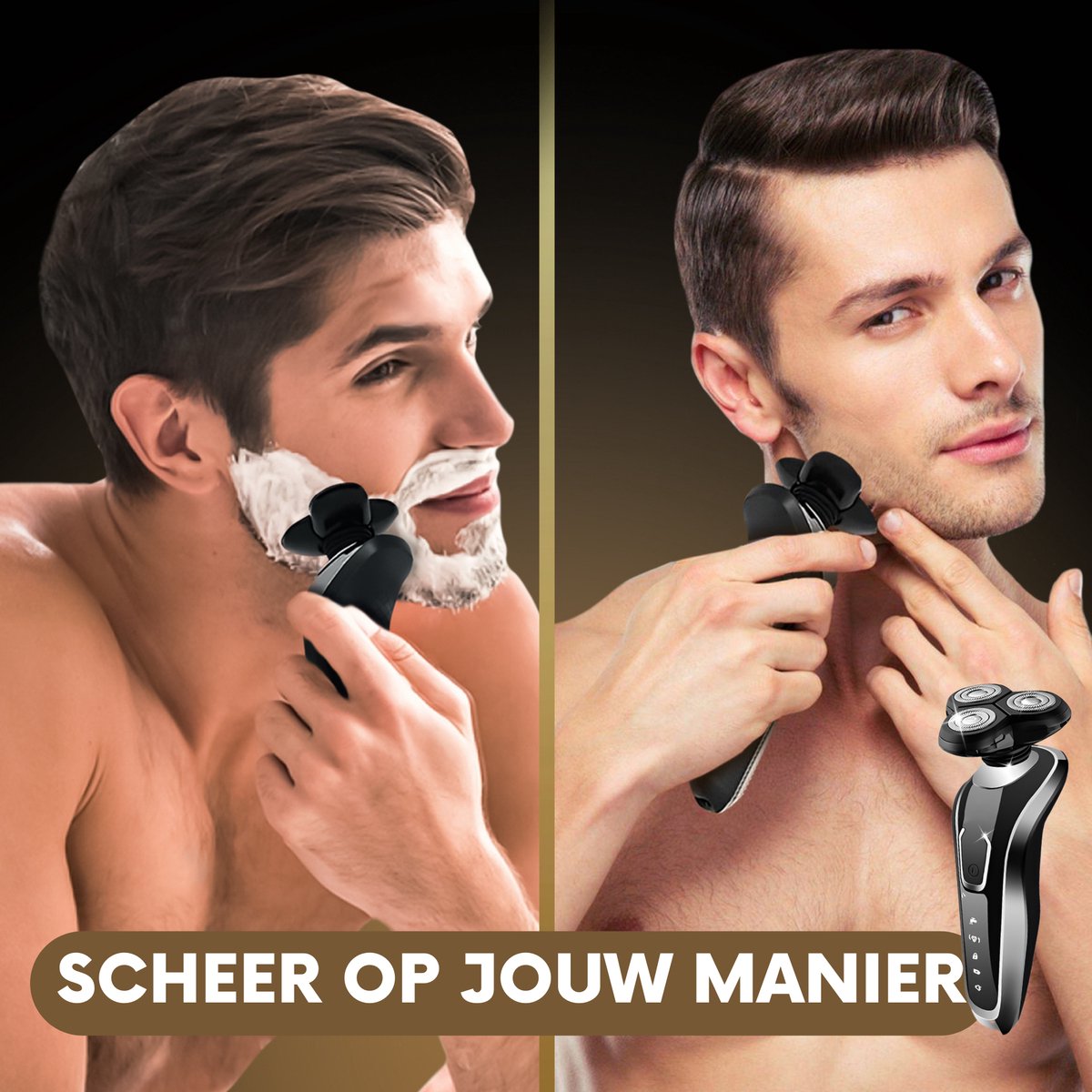 5-in-1 Elektrisch Scheerapparaat Mannen met Trimmer S1110 - afbeelding 3