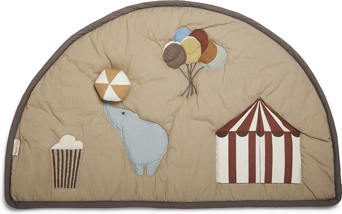 Halfrond Activity Speelkleed - nuuroo - 65x40 cm - Biologisch katoen