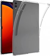 Schokbestendige TPU Hoes Transparant voor de Samsung Galaxy Tab S9 Plus / Tab S9 FE Plus - Shockproof Back Cover Doorzichtig