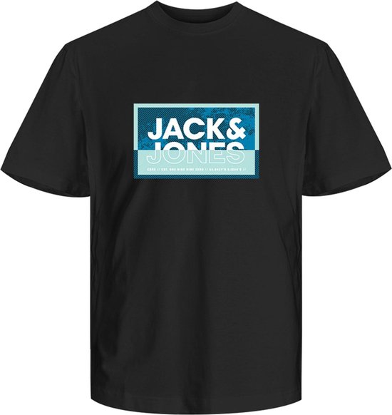 JACK&JONES JUNIOR JCOLOGAN SOMMER PRINT TEE CREW FST JNR Jongens T-shirt - Maat 164