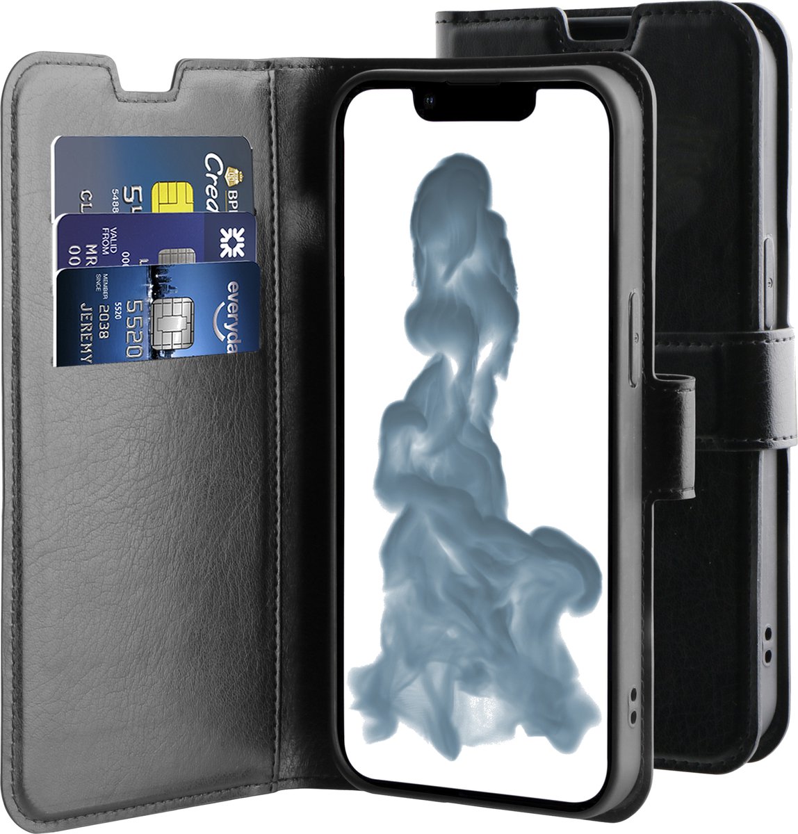 BeHello iPhone 14 Gel Wallet Case ECO Black