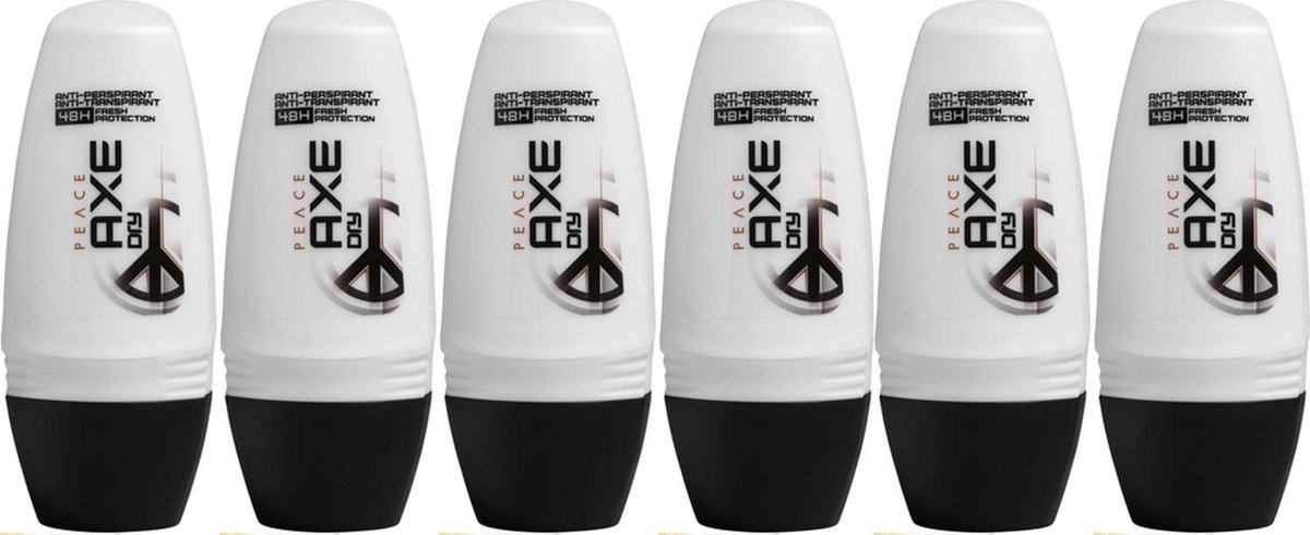 Nucleair parallel Hond Axe Peace Dry Deodorant roll on 6 x 50 ml | bol.com