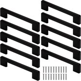 Aluminium handgreep - Mat zwart - 10 stuks