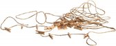 Chaks Kaarten/foto's ophangen slinger met 30x knijpertjes - beige - 300 cm