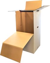 Ace Verpakkingen - Garderobedoos - Kleding verhuisdoos - kledingdoos - incl. roede - - 48x48x102cm - gerecycled karton