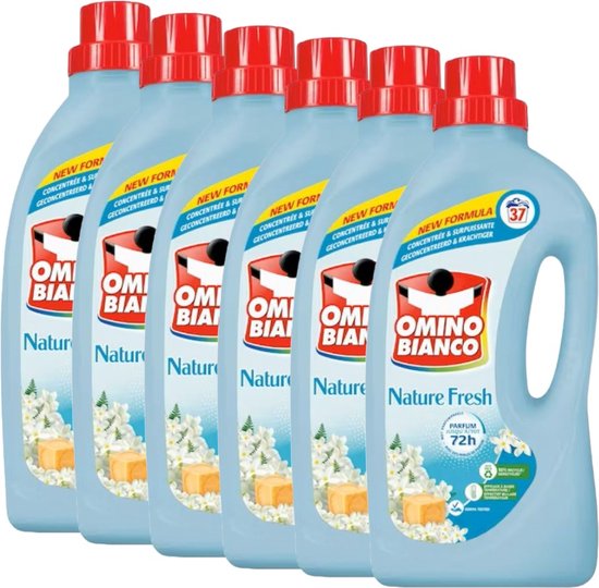 Détergent Omino Bianco - Nature Fresh 1,48 L - 6 x 37 (222 lavages)