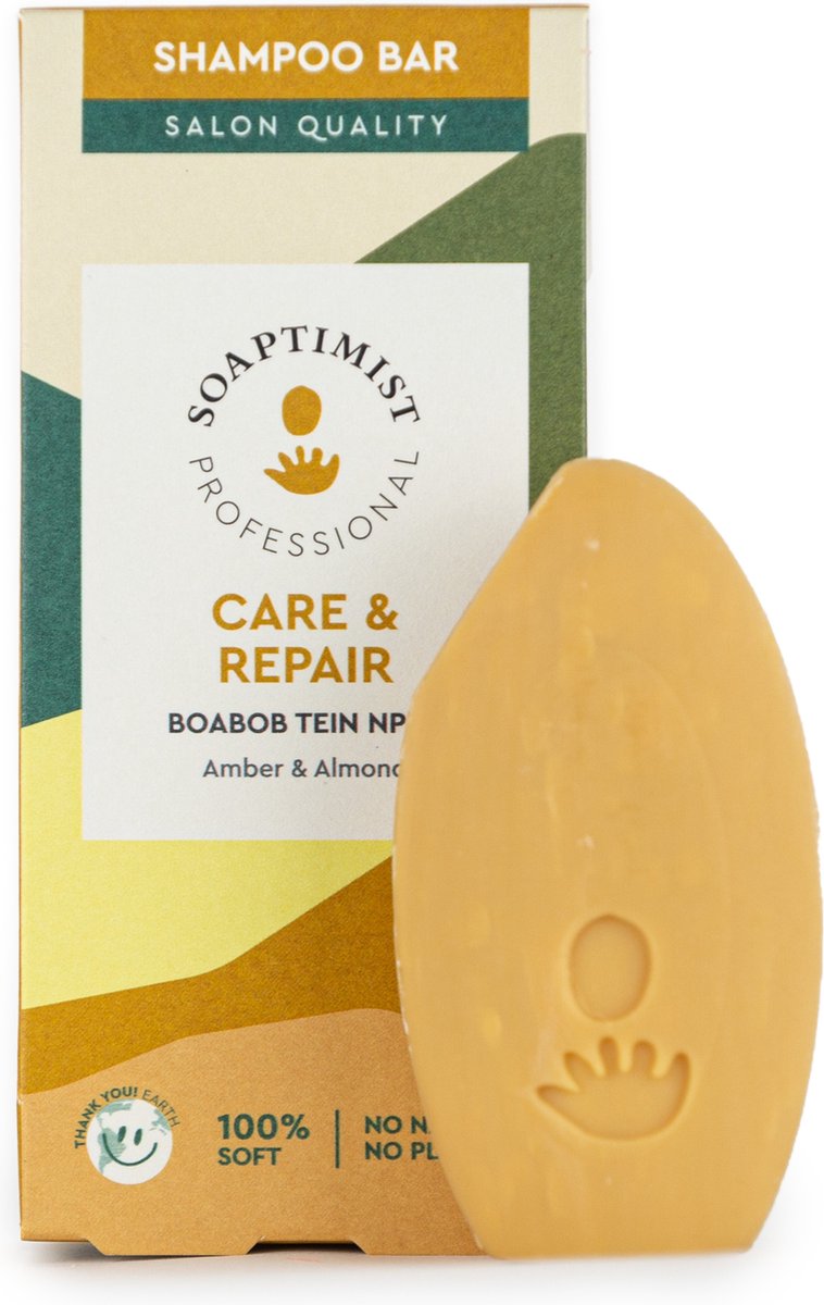 Soaptimist - Premium Shampoo Bar Care & Repair - Voor bescherming, glans en herstel - Salon Quality - Voor alle haartypes