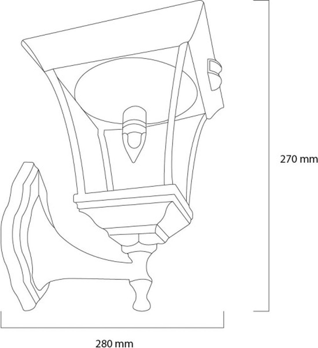 Lampe d'extérieur Solar Applique murale London à l'énergie solaire