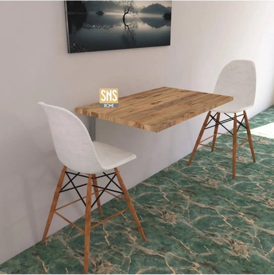 Bofigo - 72 x 45 Cm - Table pliante - Table murale - Table de